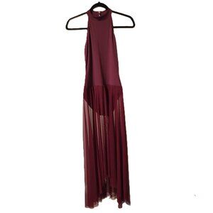 Natalie Dance Wear Maroon Dark Red Dance Ballet Costume Dress Medium